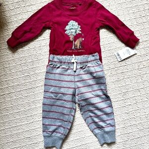 Carter's Cozy Red Baby Outfit